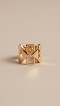 bague géométrique en or 18 carats